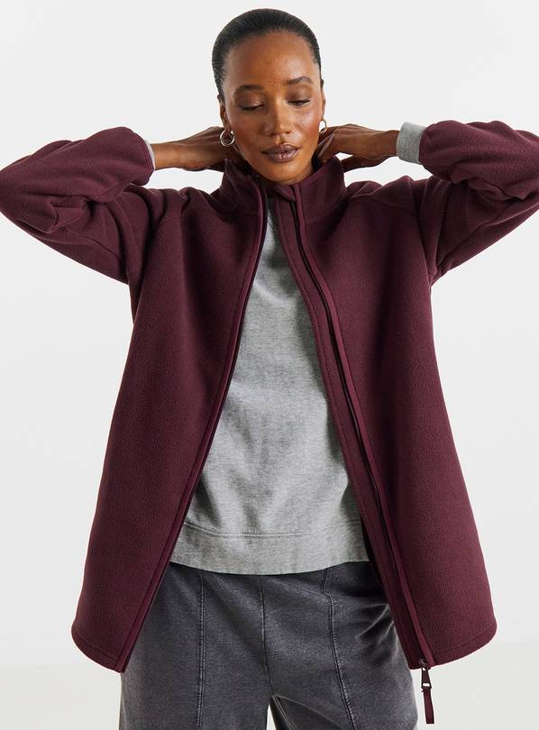 JD WILLIAMS Fleece Longline Zip Through 26